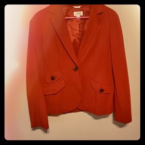 Talbott Red Blazer Size 10.